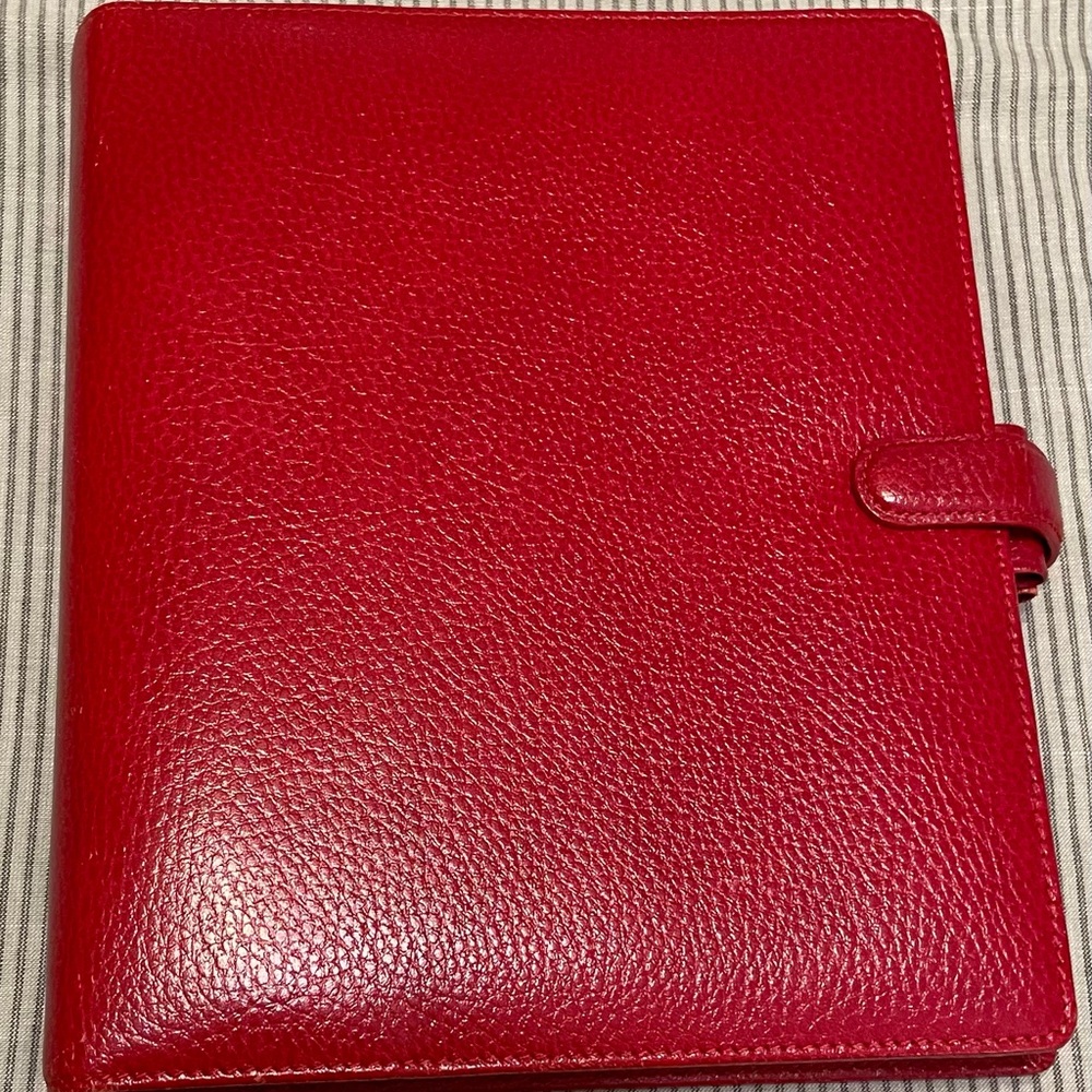 Filofax Red A5 Planner (empty)